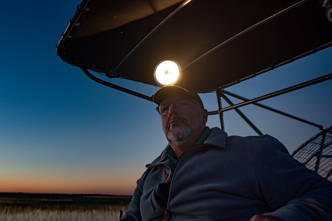 1-Hour Evening Airboat Ride - Searching for alligator eyes