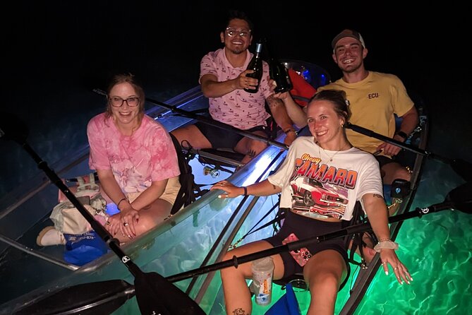 Date Night LED Glow Clear Kayak or Paddleboard & Champagne - Key points to know before you book