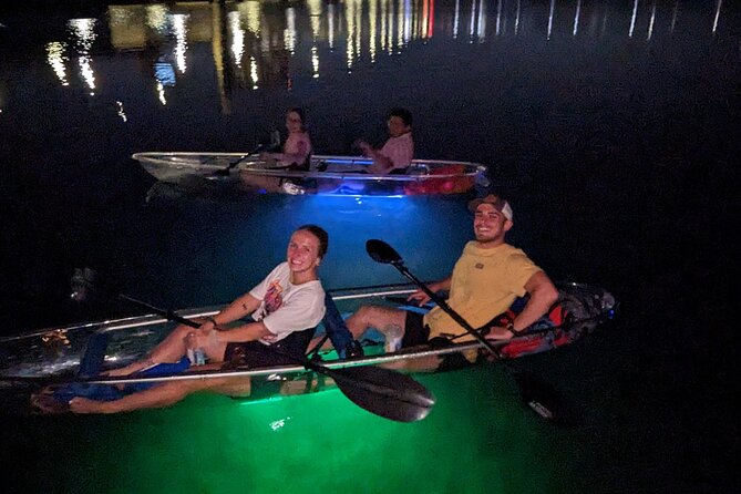 Date Night LED Glow Clear Kayak or Paddleboard & Champagne - Photos without carrying the whole evening on your phone