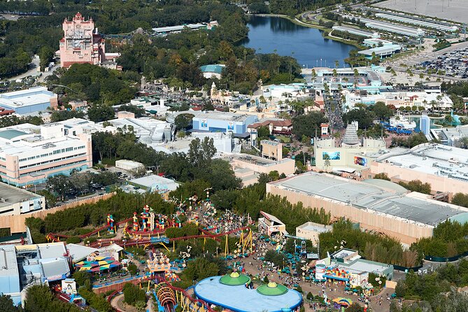 Day Flight 48 Miles Helicopter Tour over Theme Parks & Downtown - Theme parks from above