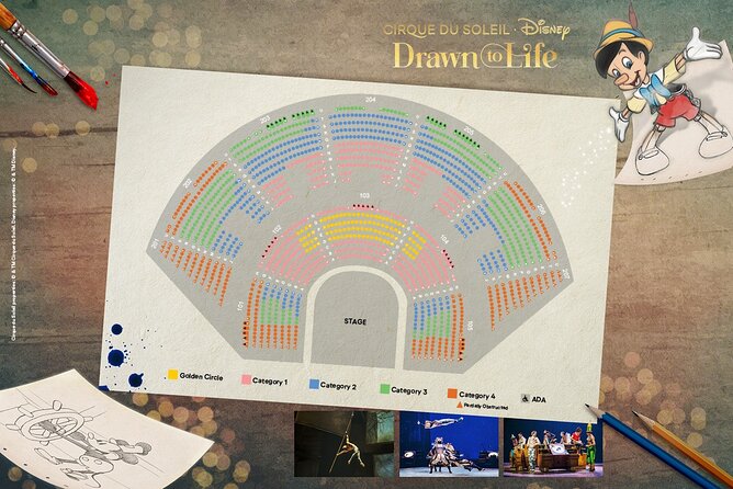 Drawn to Life presented by Cirque du Soleil and Disney - Ticket price and seating value
