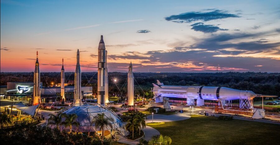 From Orlando: Kennedy Space Center Trip with Transport - Arriving at the Rocket Garden