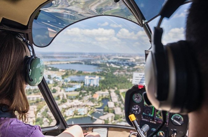 Helicopter Tour Above Orlando's Theme Parks - Hollywood Studios, Animal Kingdom, and the water parks