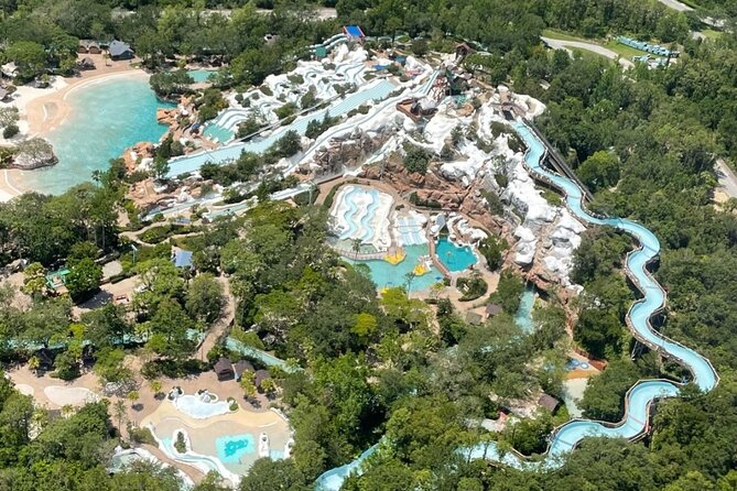 Helicopter Tour Above Orlando's Theme Parks - Disney Springs from above