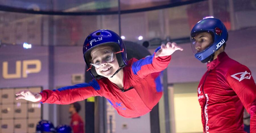 iFLY Orlando First Time Flyer Experience - Entering the Tunnel for Two Minutes