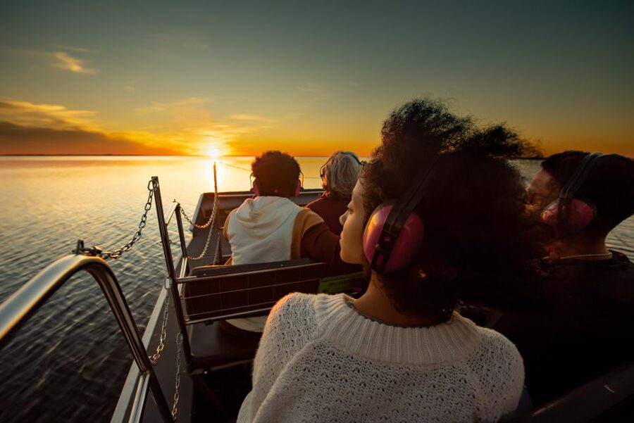 Kissimmee: Boggy Creek Sunset Airboat Tour - Checking in behind the Boggy Creek restaurant