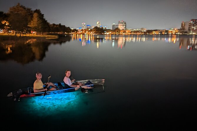 LED Glow in the Dark Clear Kayak or Paddleboard in Paradise - How the timing and group size affect the evening