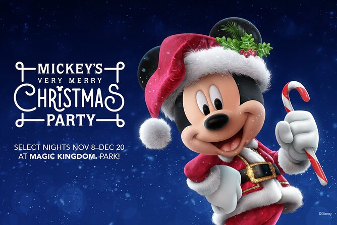 Mickey's Very Merry Christmas Party at the Magic Kingdom - Character greetings, cookies, cocoa, and cider