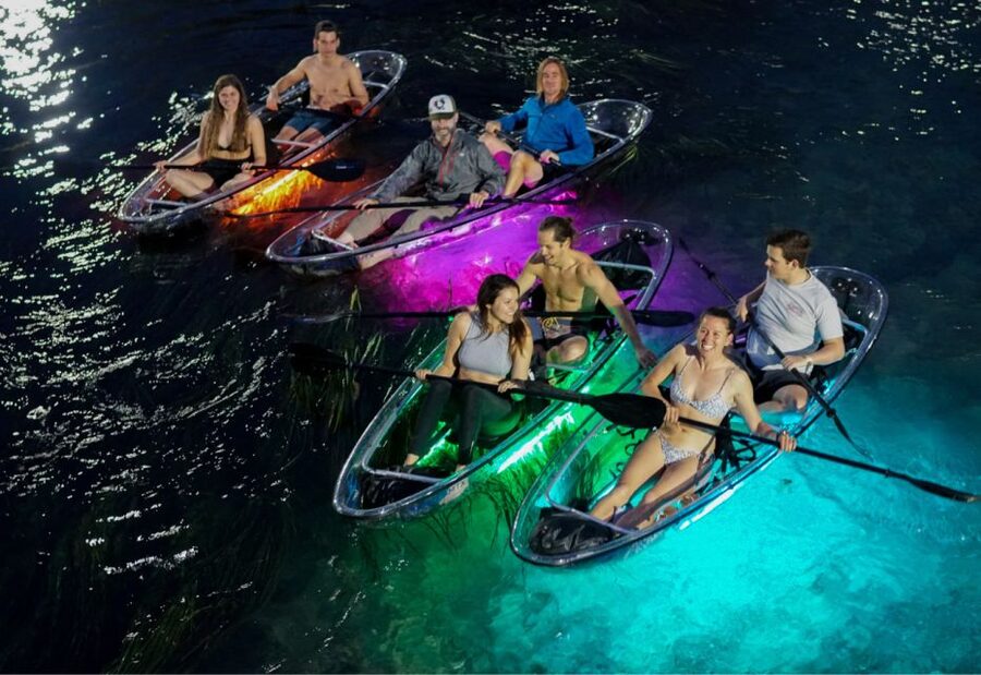Orlando: Date Night LED Night Glow Tour with Sparkling Wine - The second lake: a calmer natural pause