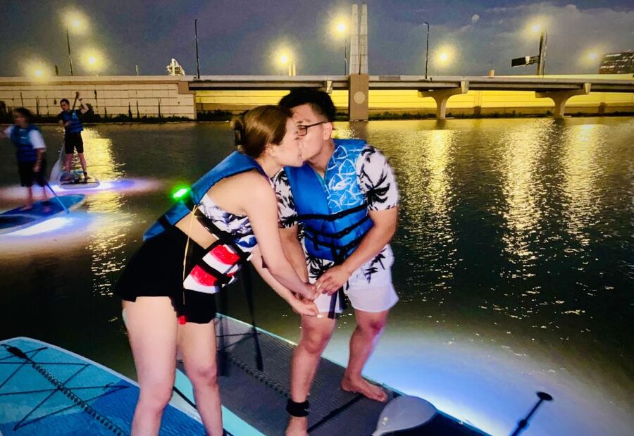 Orlando: Date Night LED Night Glow Tour with Sparkling Wine - Sparkling wine, music, and complimentary photos