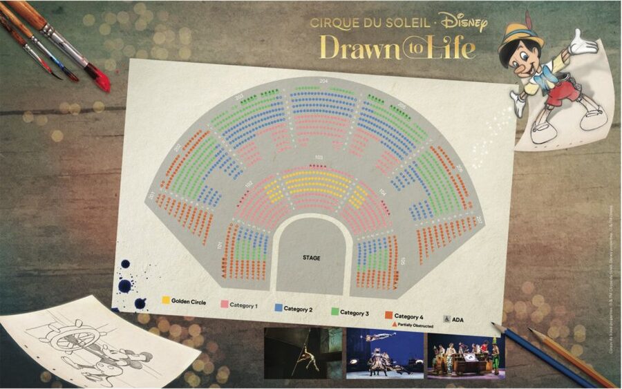 Orlando: "Drawn to Life" Cirque du Soleil Ticket - A Disney story drawn in midair
