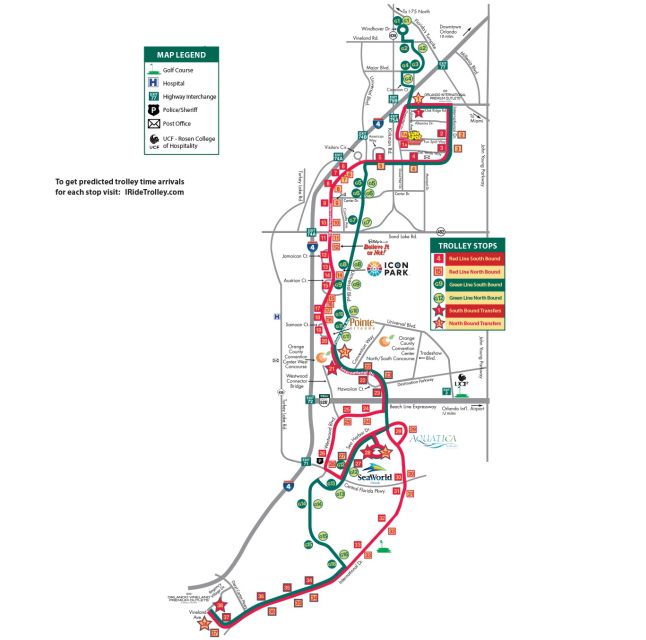 Orlando: I-Ride Trolley Hop-on Hop-off Pass - The Green Line through Universal Boulevard