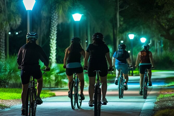 Orlando Night Bike Tour: A Fun Ride Thru the City’s Nightlife - Wall Street Plaza gives you the first real pause