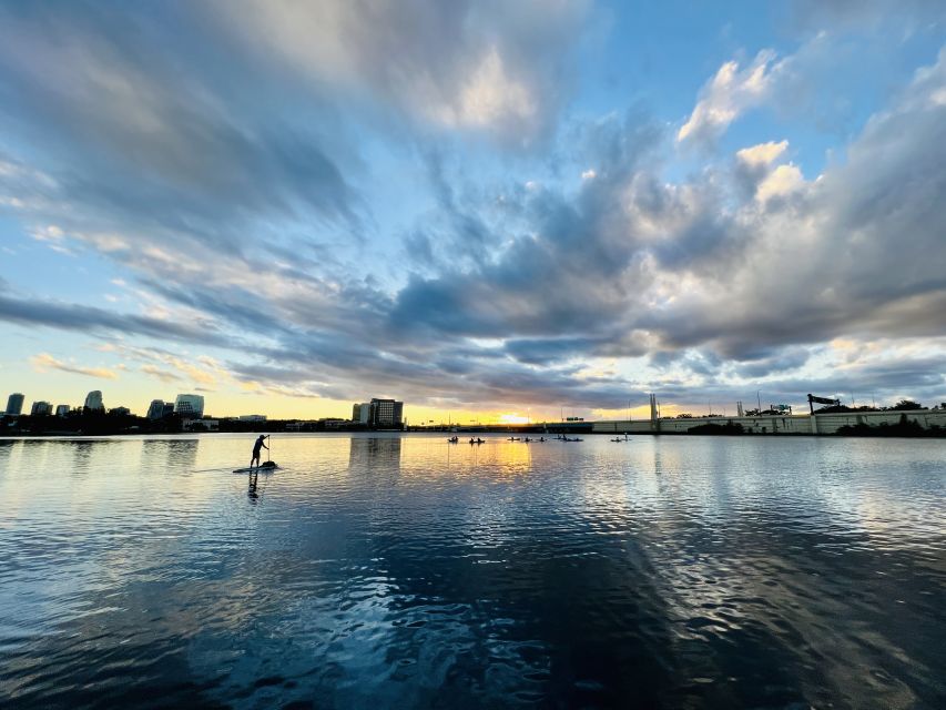 Orlando: Sunset Clear Kayak or Paddleboard in Paradise Tour - What the skyline and sunset actually offer