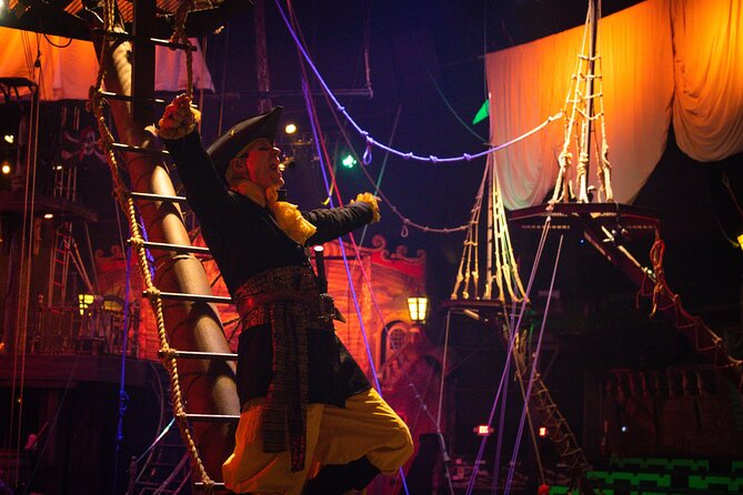 Pirates Dinner Adventure Show in Orlando - Treasure Level seating and the view