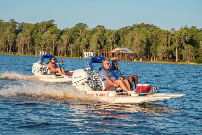 Tour of Lakes Escape by Personal Catamaran - Across the open lakes